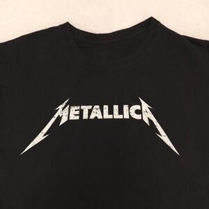 Metallica Band Crew Neck Graphic Short Sleeve T Shirt Mens Size 2XL Black